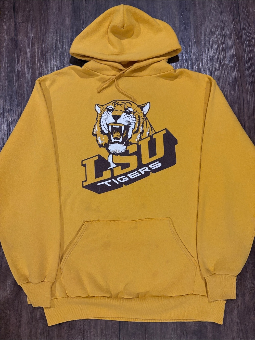 Vintage Jerzees  Russell Athletic LSU Tigers men’s large hoodie 1980’s